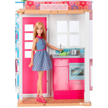 Игра MATTEL Портативный домик Barbie с куклой (DVV48)-3